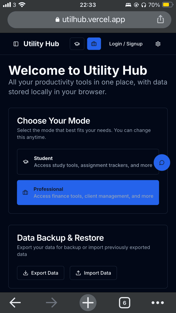 Utility Hub screenshot 1