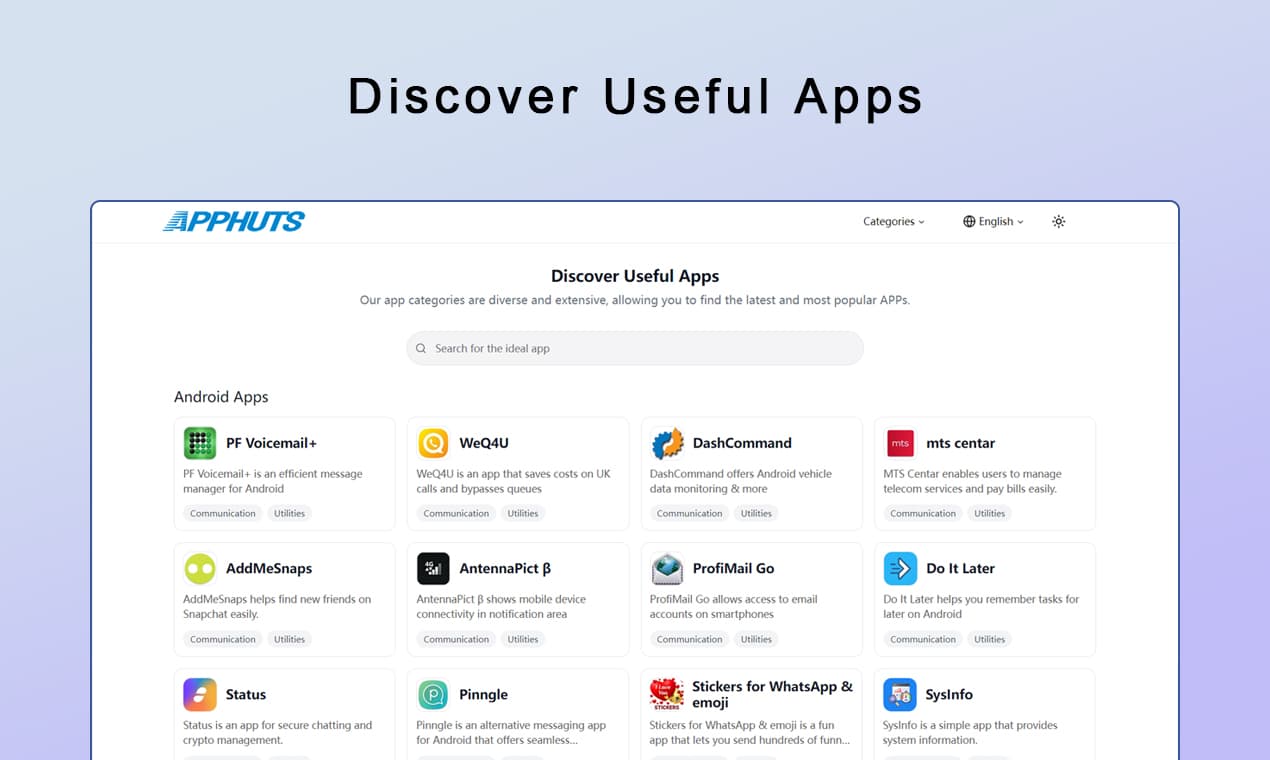 Apphuts screenshot 1