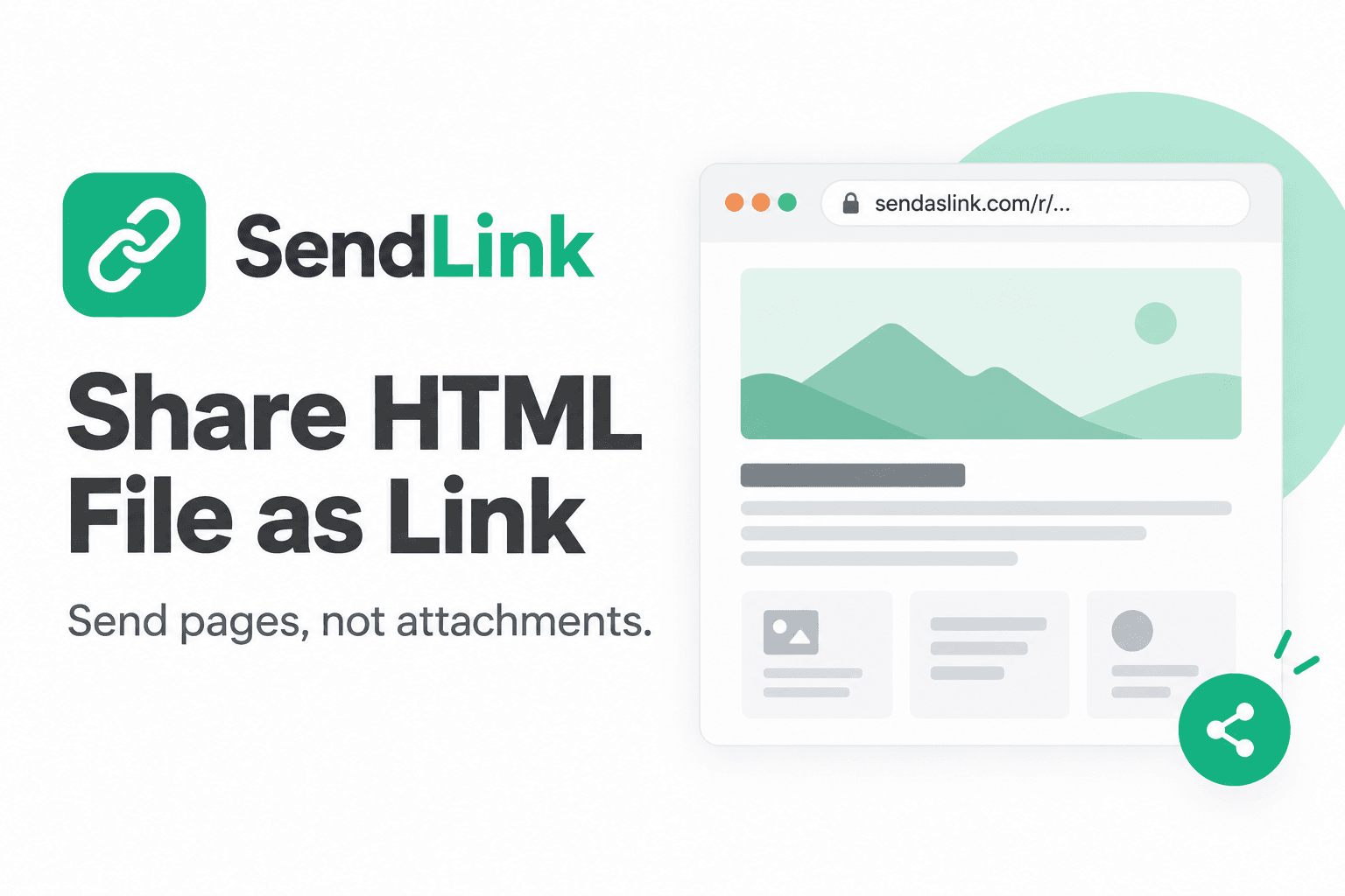 SendAsLink screenshot 1