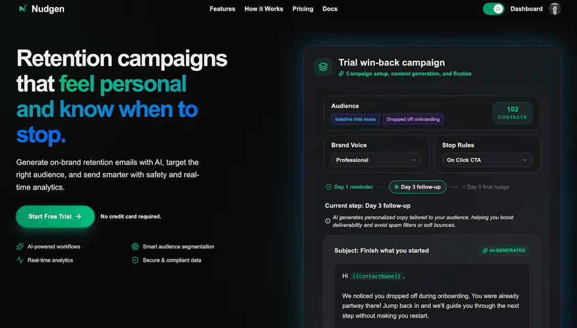 Nudgen screenshot 1