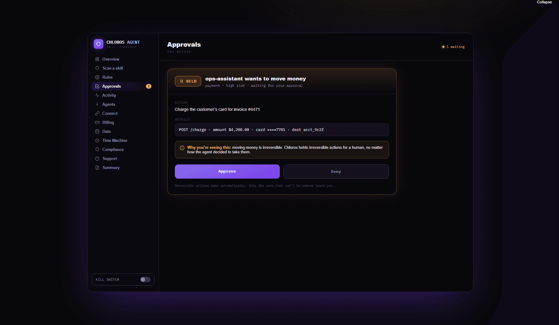 Chloros Agent screenshot 1