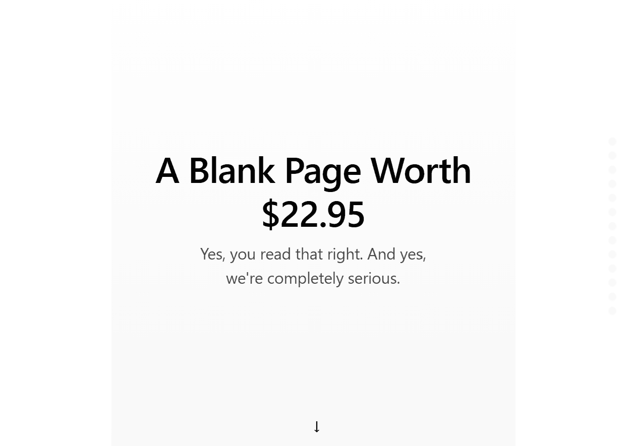Blank Page  screenshot 1