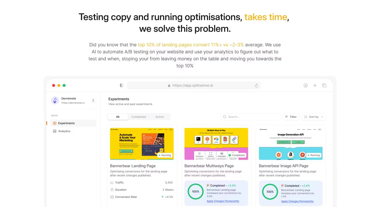 Splitsense screenshot 1