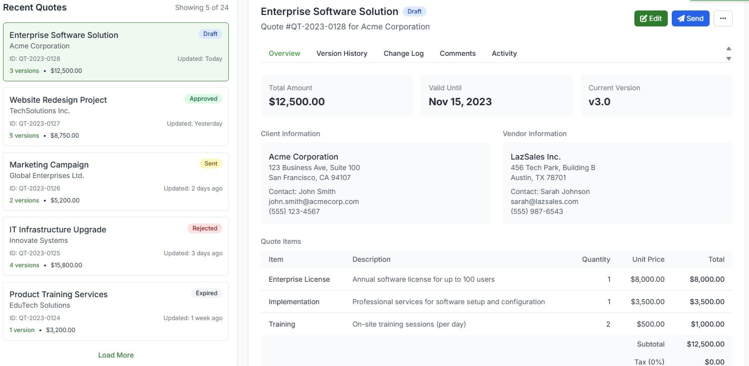 LazSales screenshot 1