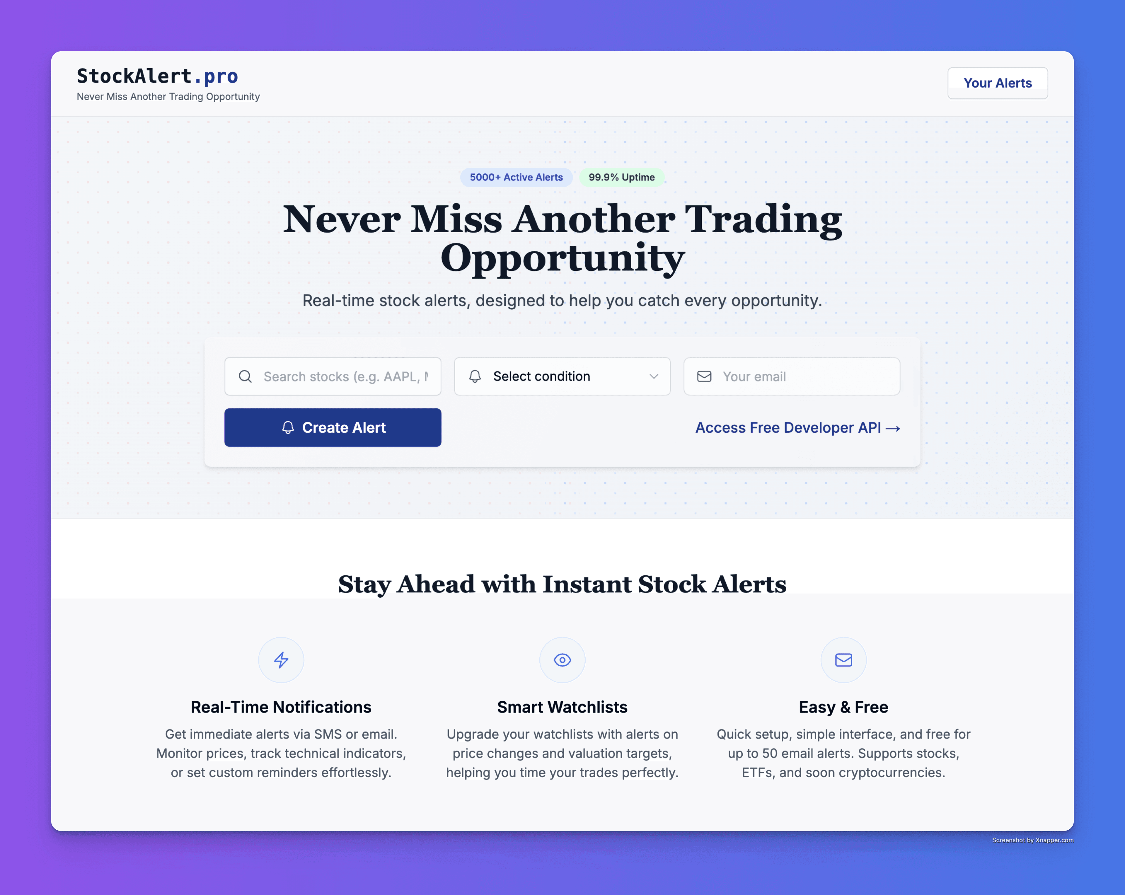 StockAlert.pro screenshot 1