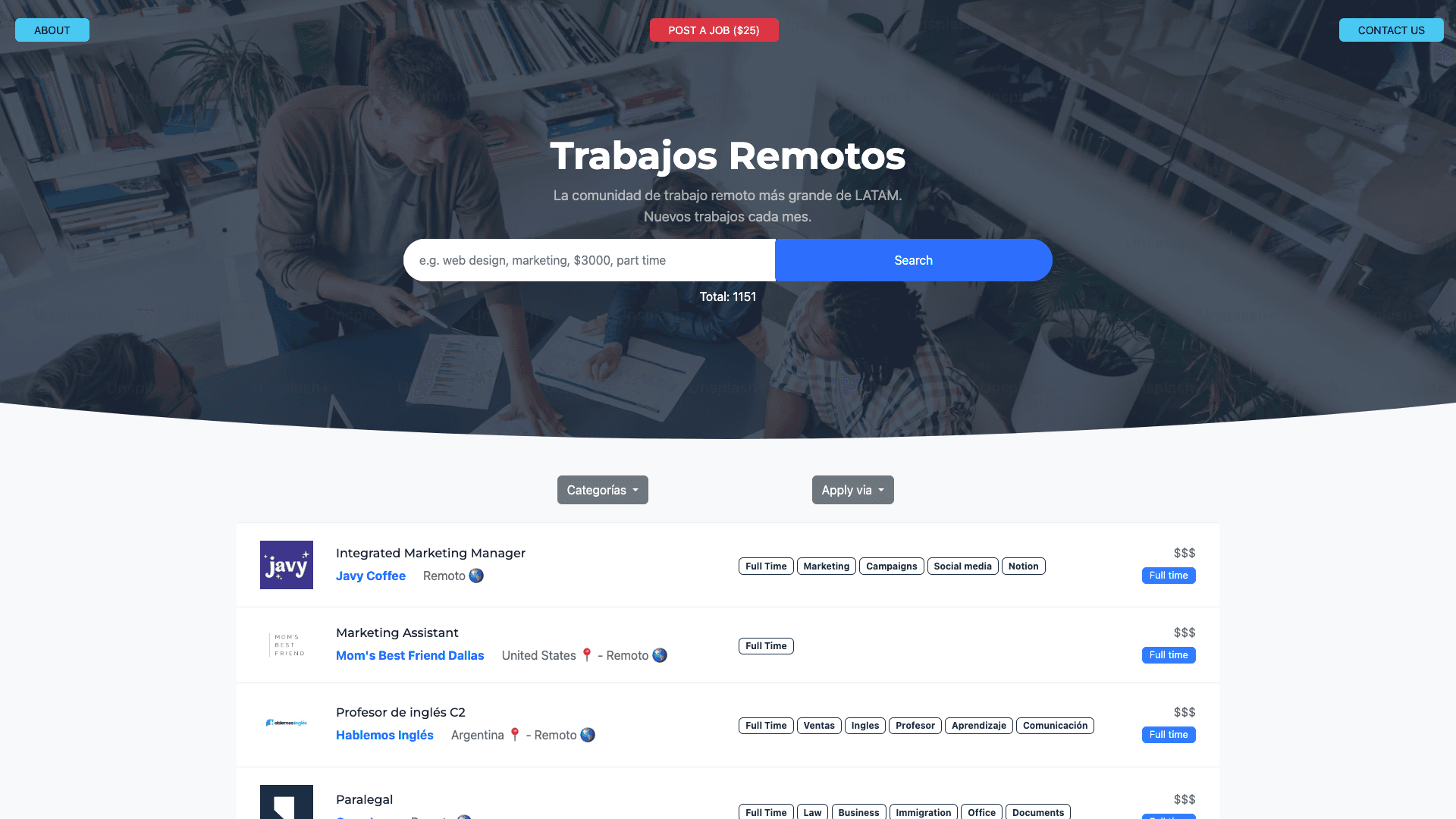 RemoteJobs screenshot 1