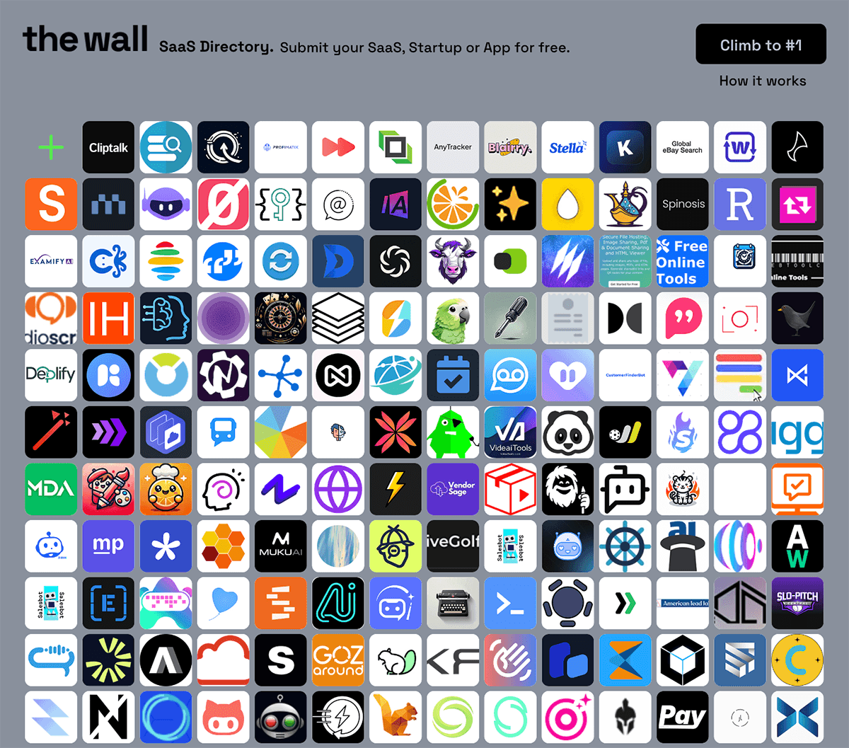 The Wall SaaS Directory screenshot 1