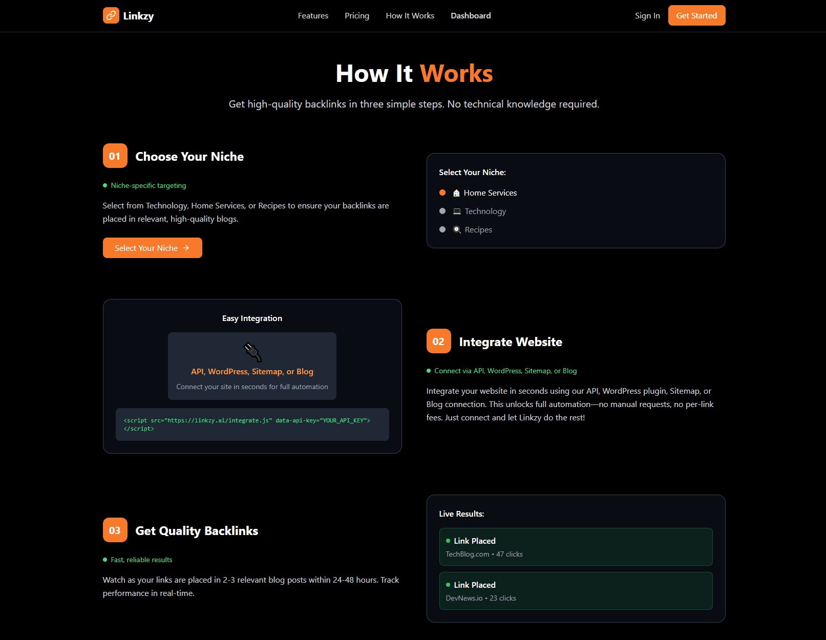 Linkzy screenshot 1