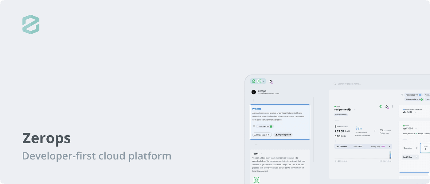 Zerops screenshot 1