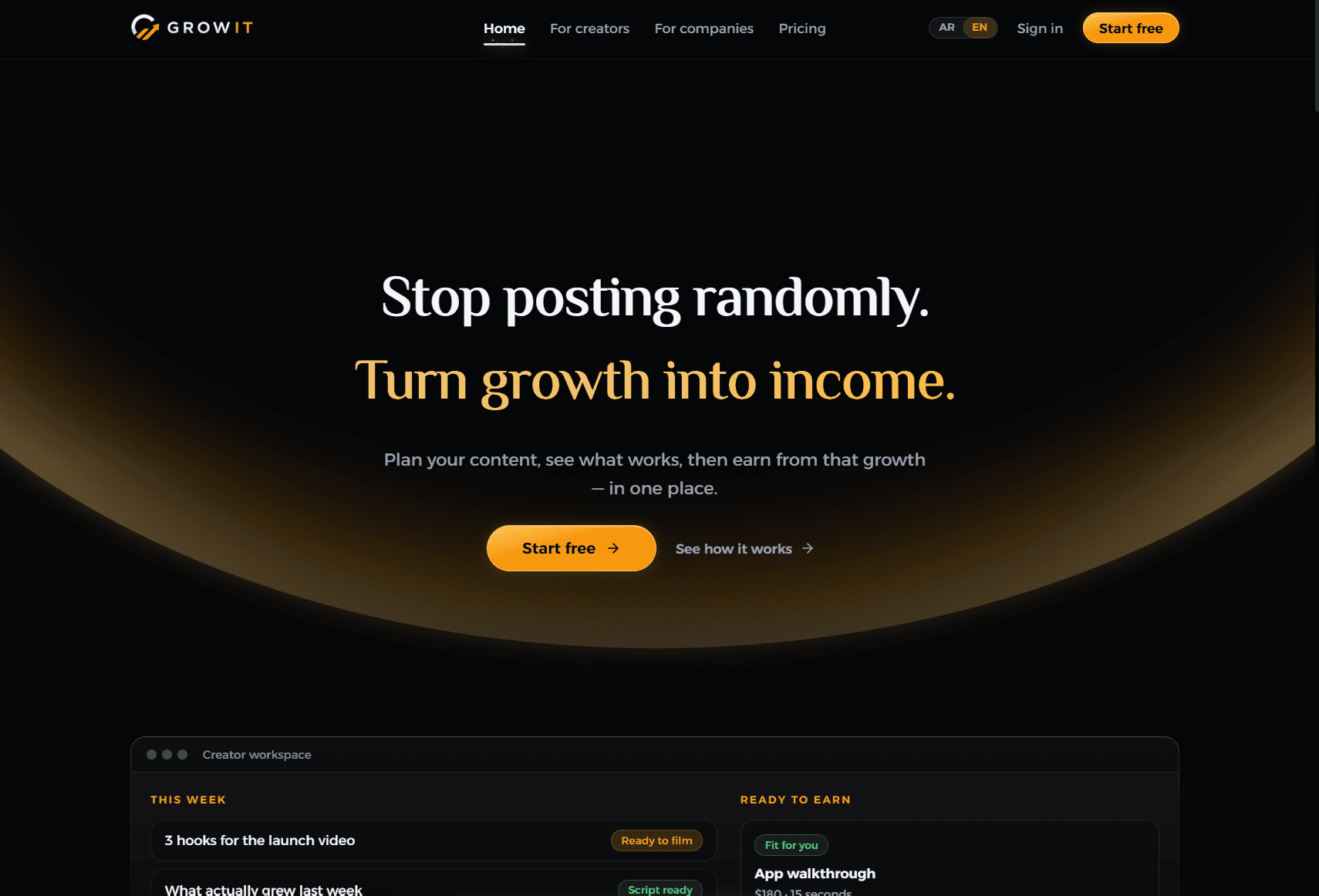 GROWIT screenshot 1