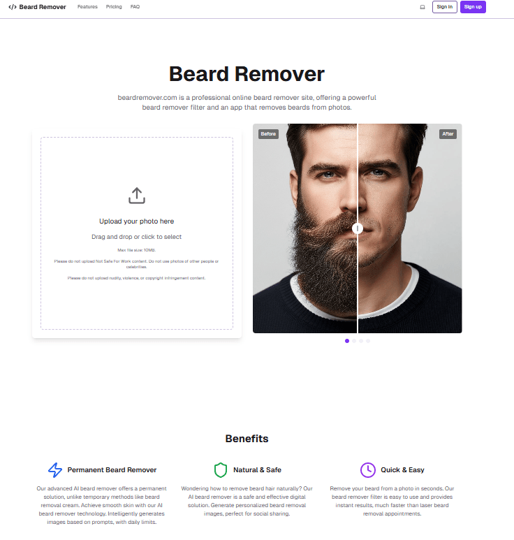 Beard Remover screenshot 1