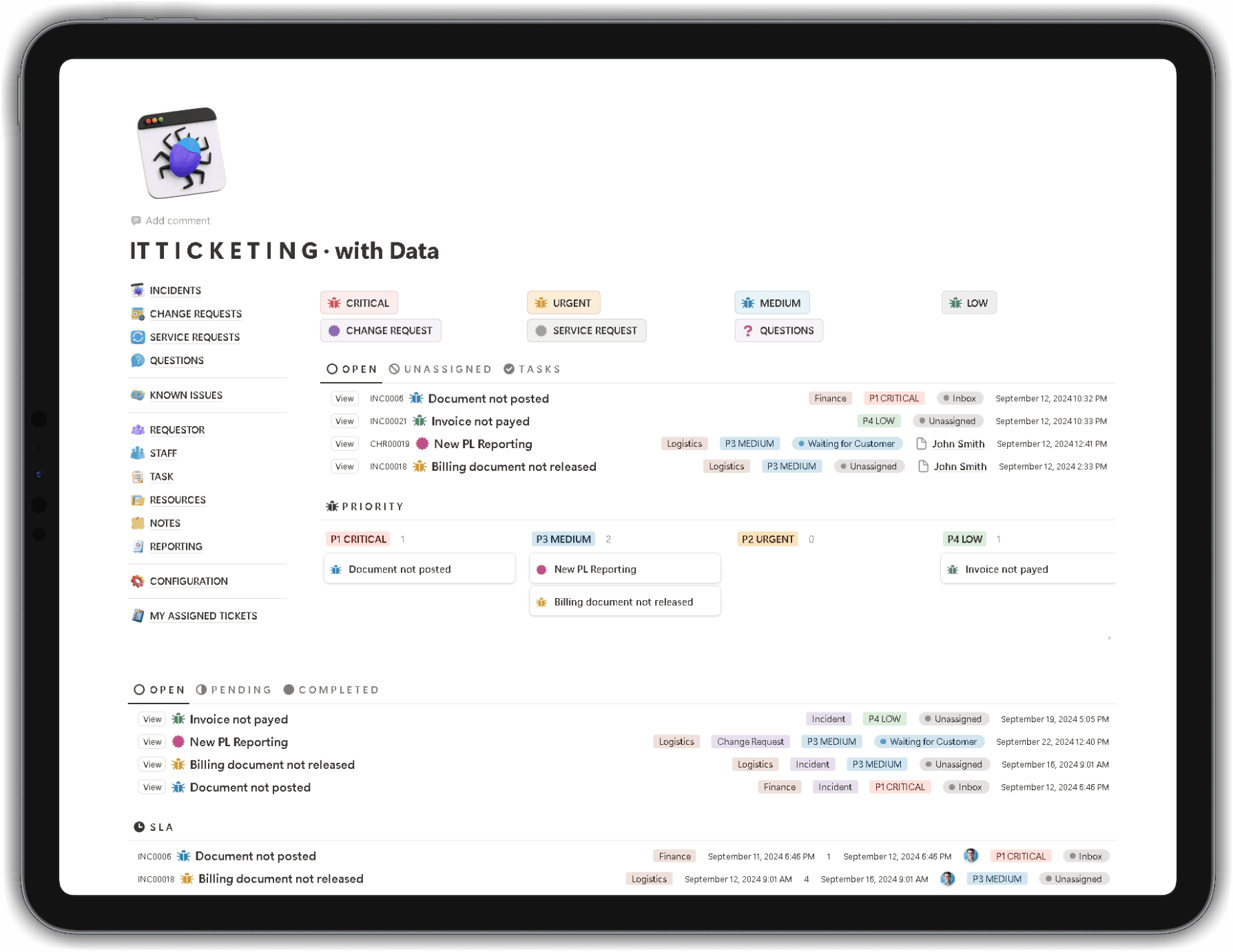 IT TICKETING screenshot 1