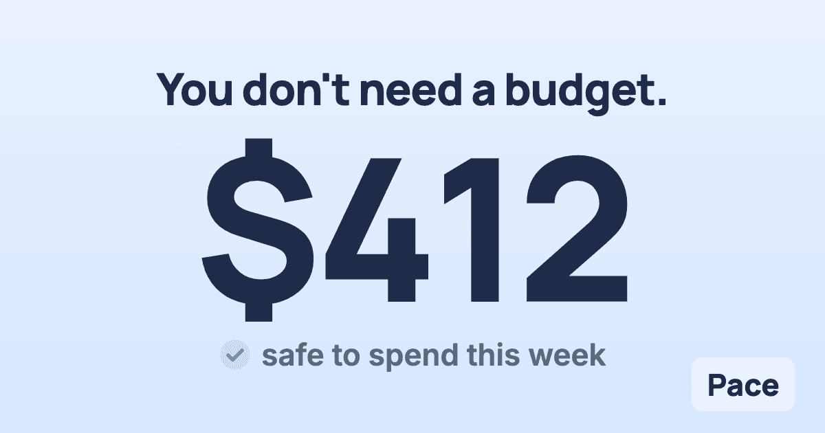Pace - AI Weekly Spend Tracker screenshot 1
