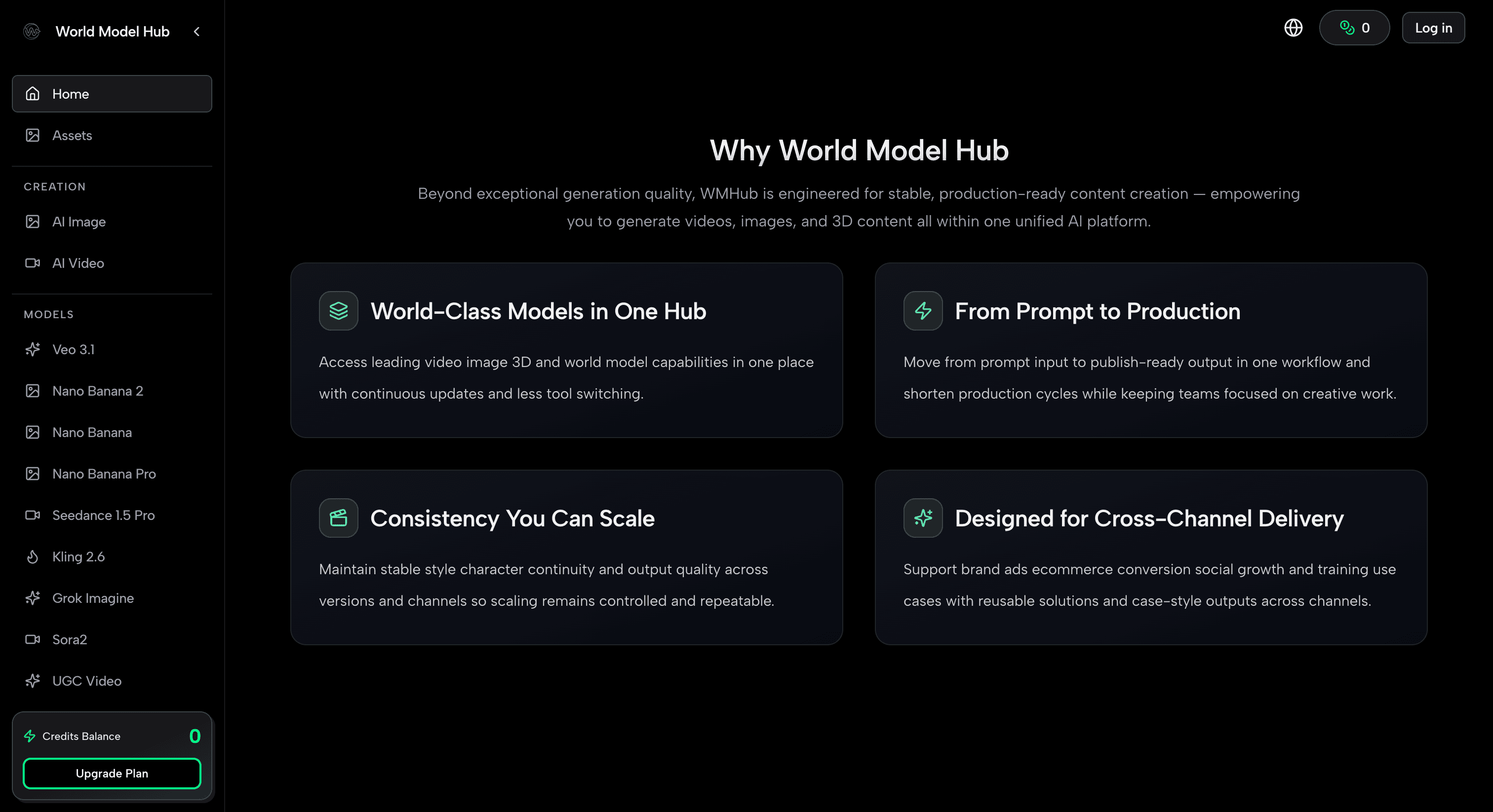 World Model Hub screenshot 1
