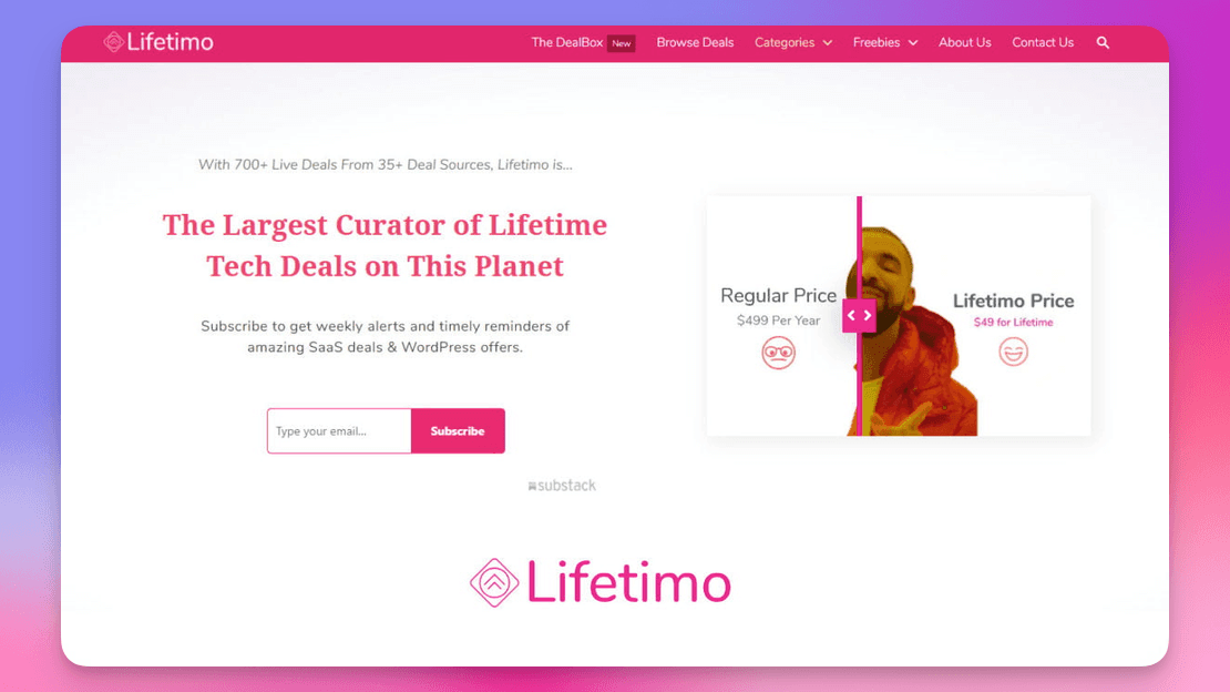 Lifetimo screenshot 1