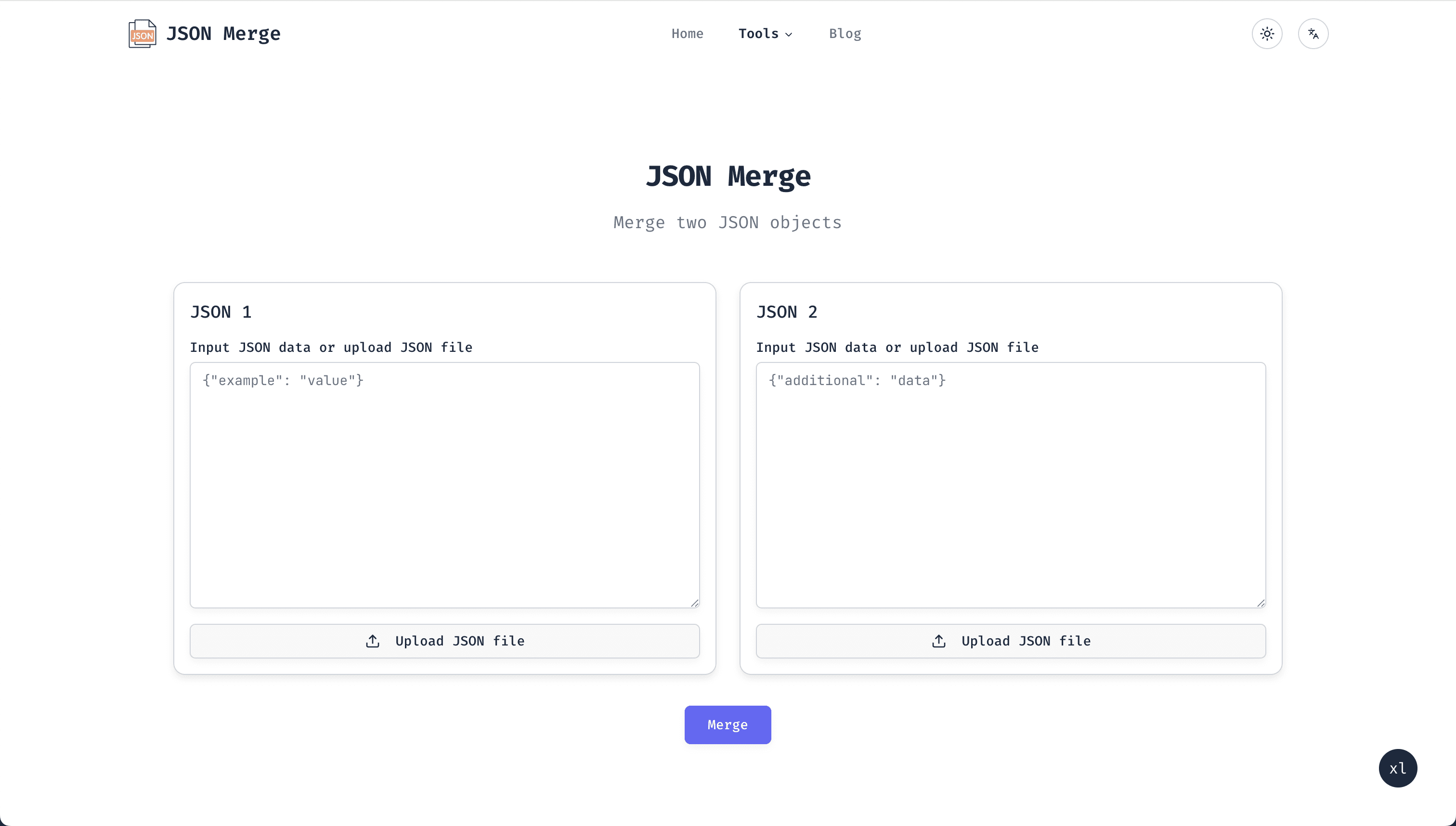 JSON Merge screenshot 1
