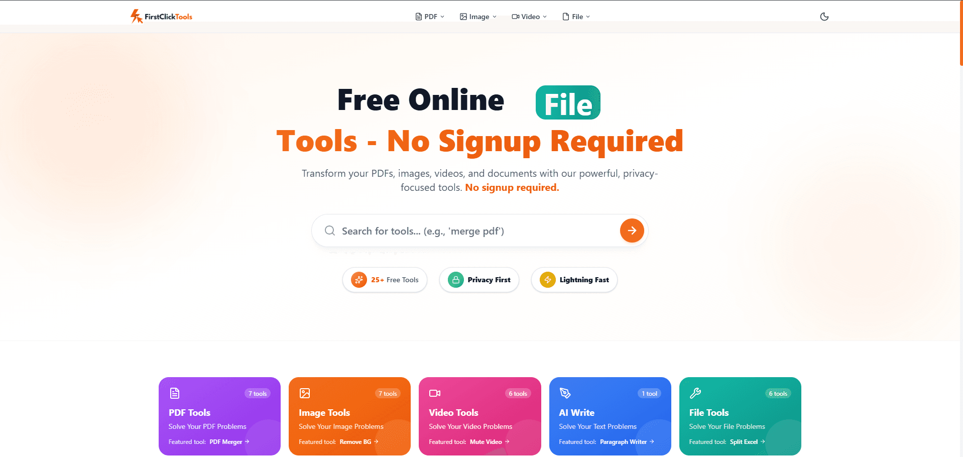 Firstclicktools screenshot 1