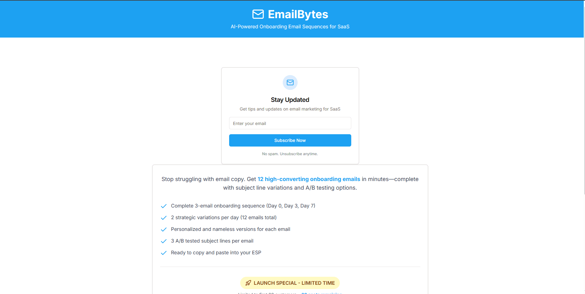 EmailBytes screenshot 1