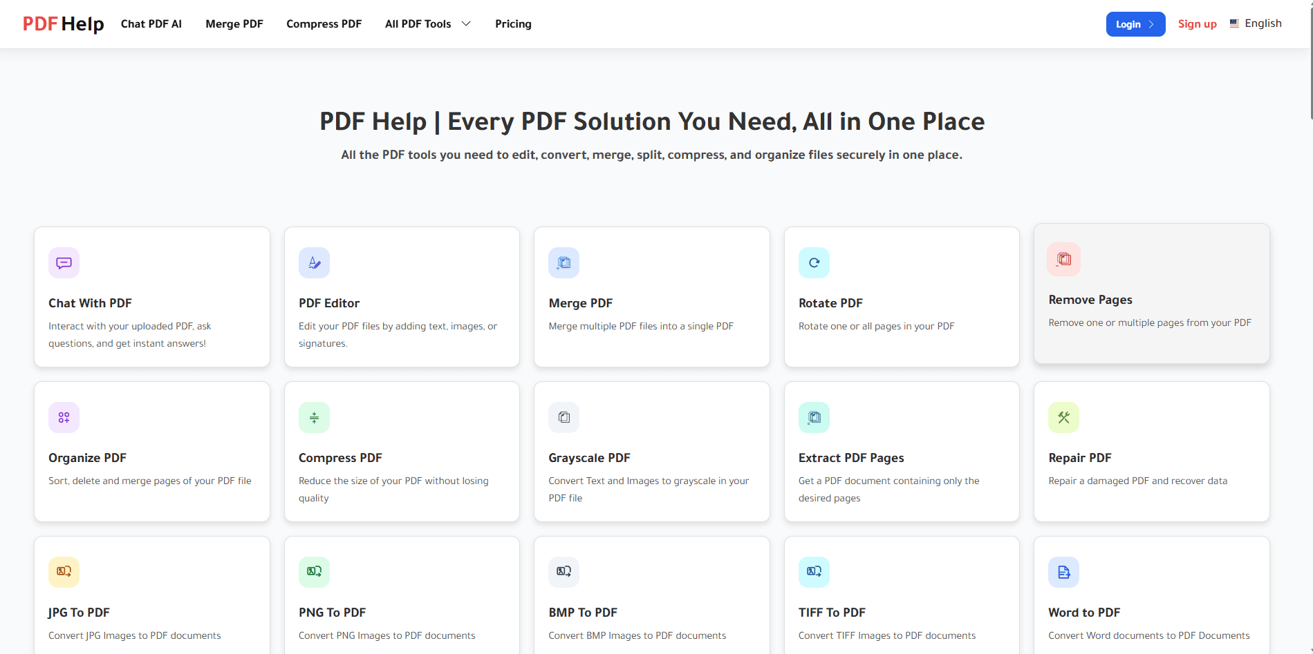 PDF Help screenshot 1