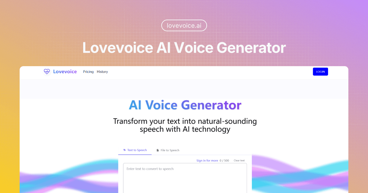 Lovevoice screenshot 1