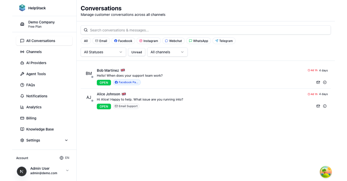 HelpStack screenshot 1