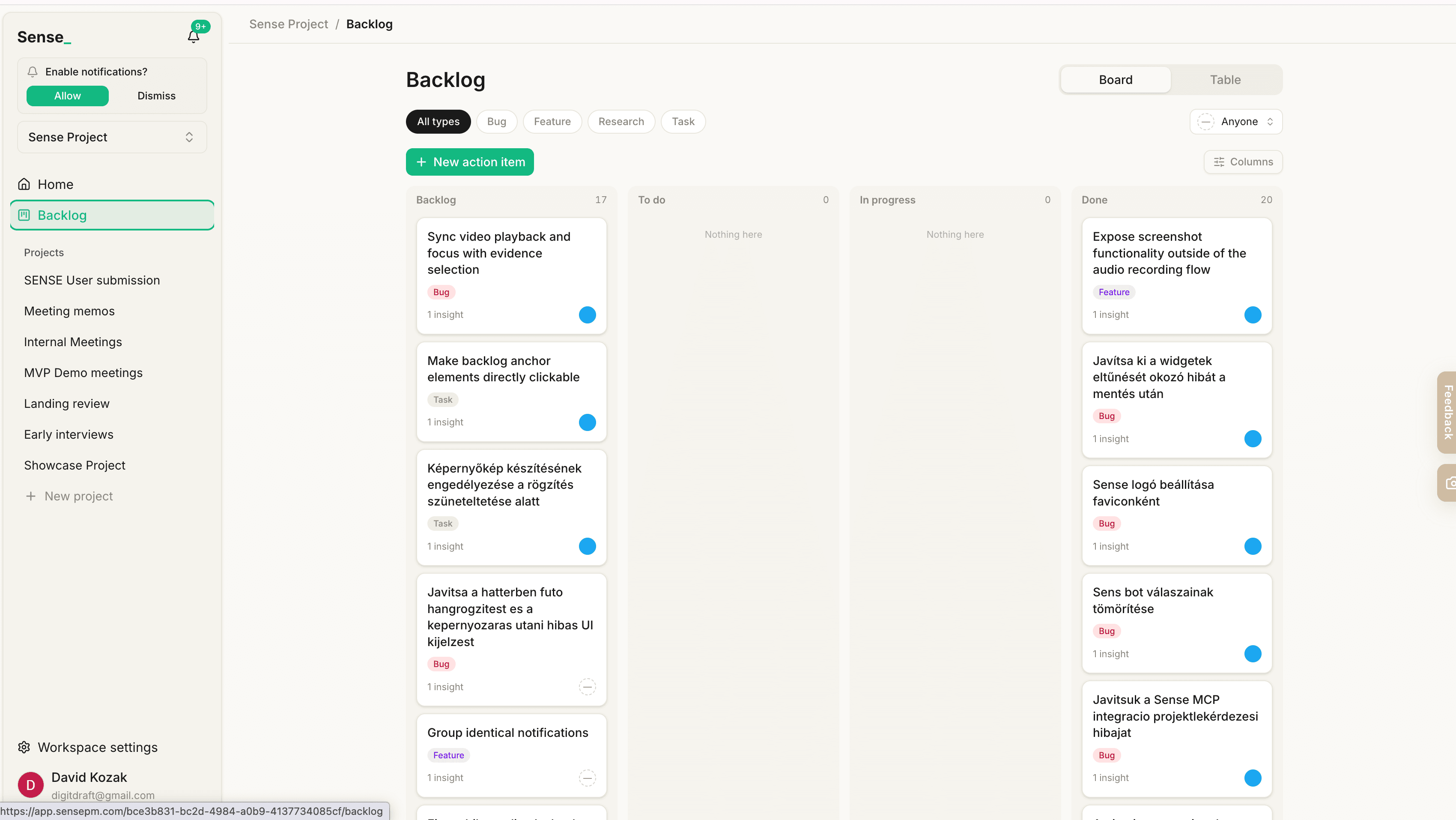 Sense_ screenshot 1