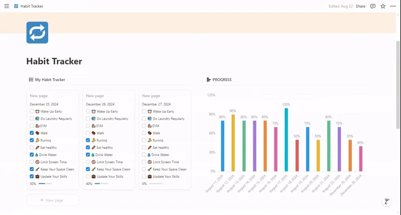 Habit Tracker - Notion Template screenshot 1
