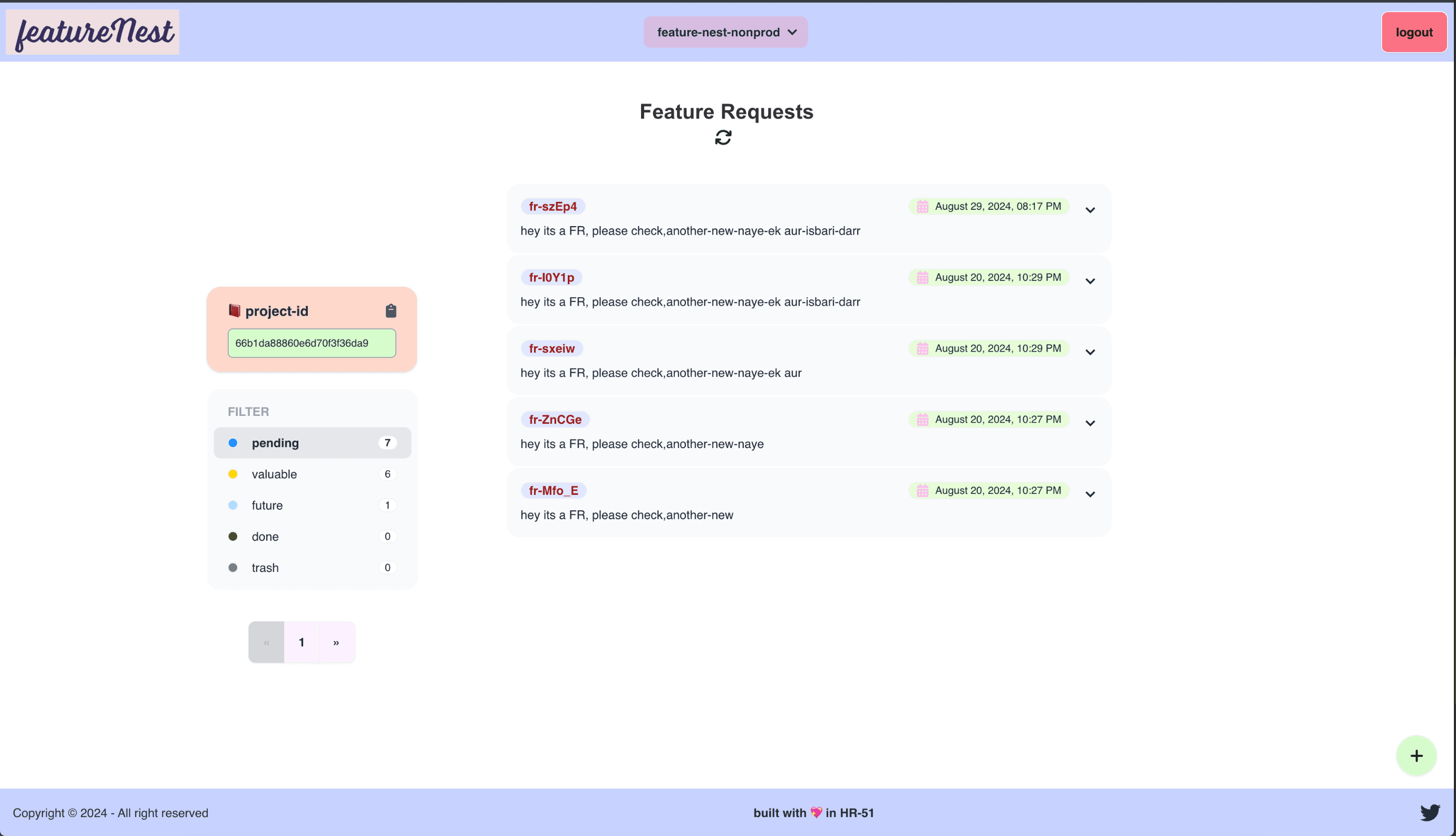 featureNest screenshot 1