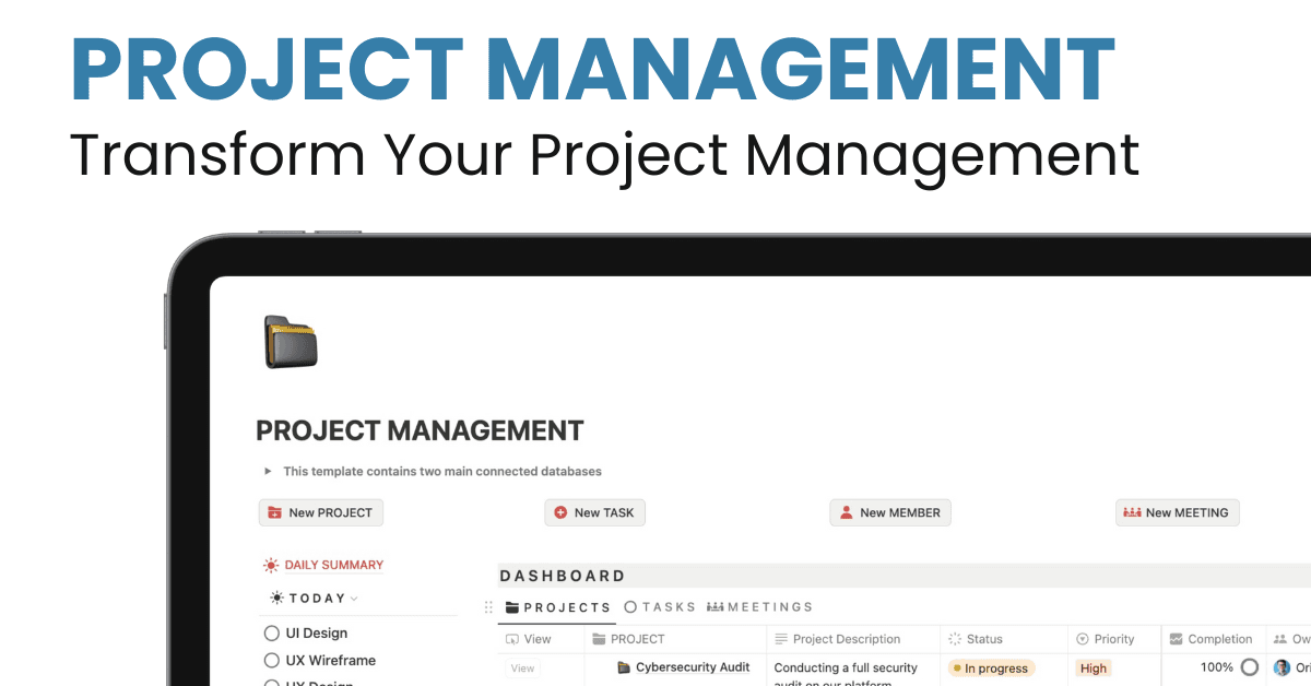 PROJECT MANAGEMENT screenshot 1