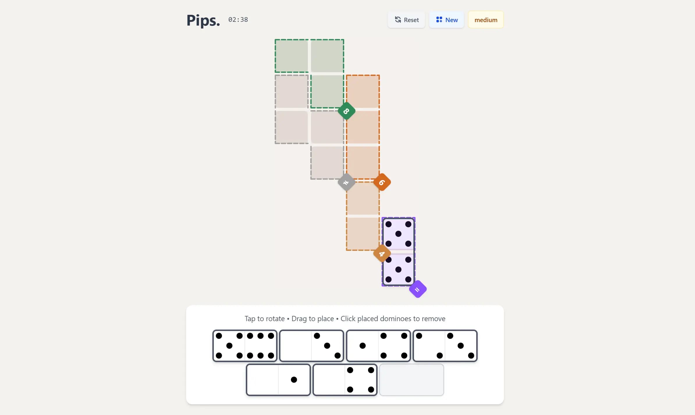 Pips Game Unlimited screenshot 1
