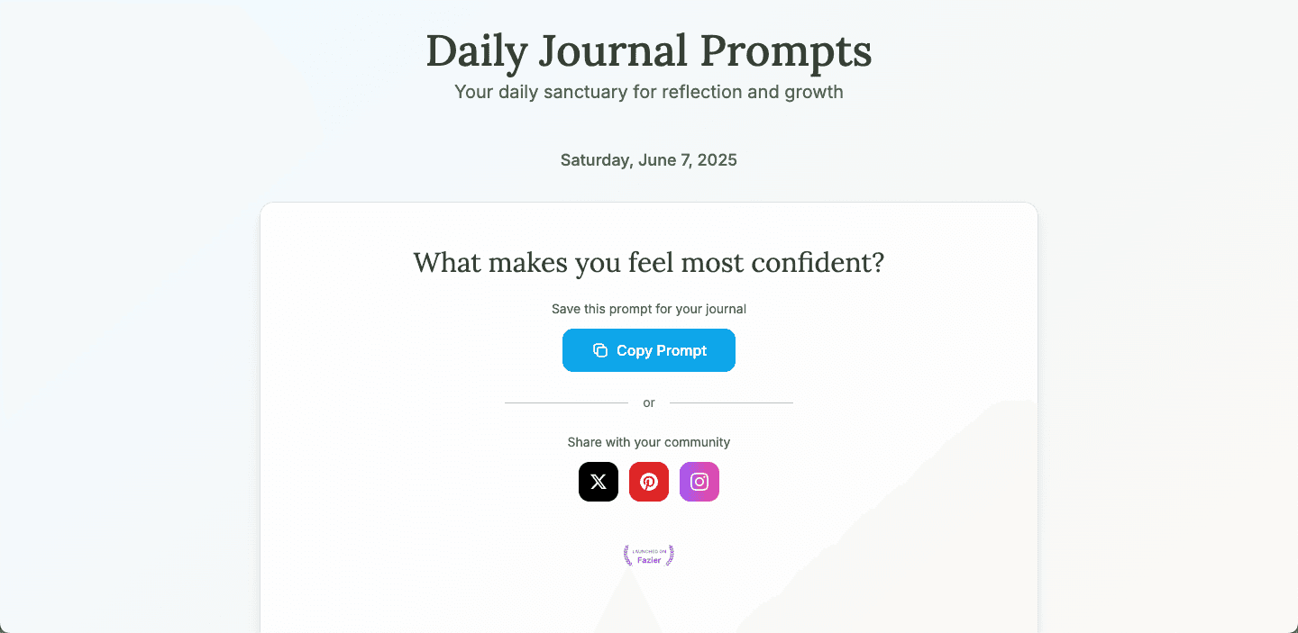 Daily Journal Prompts screenshot 1