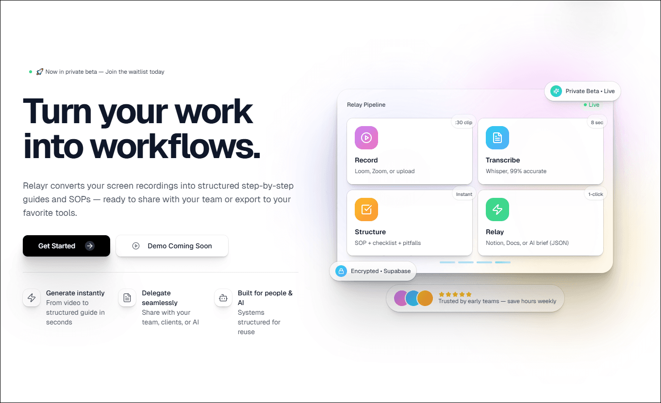 Relayr screenshot 1