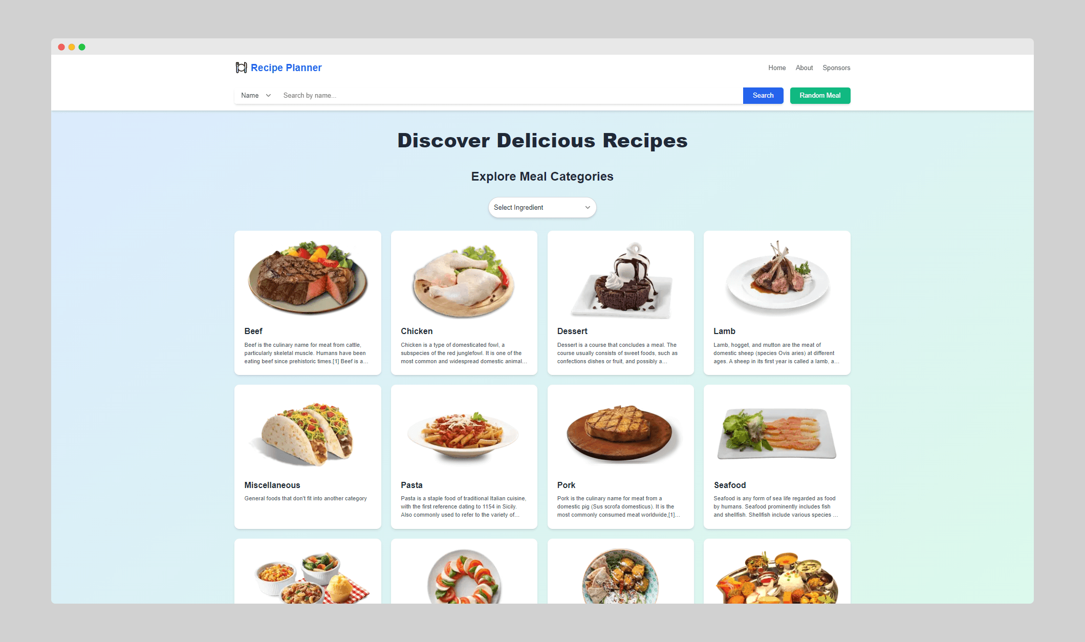 MealFinder 1.0 screenshot 1