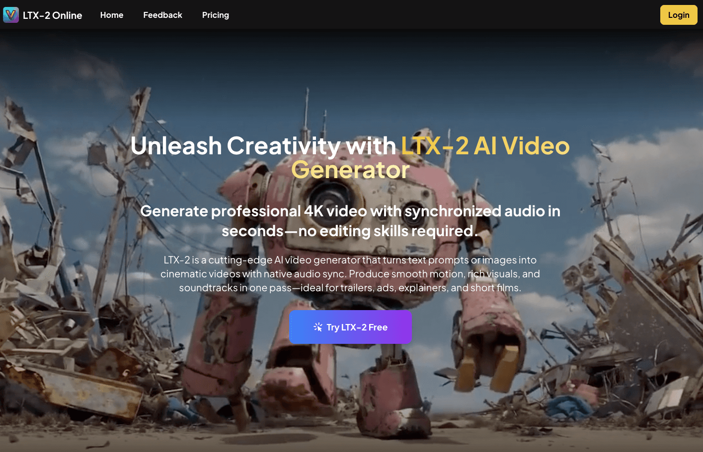 LTX-2 Open Source AI Video Generator – 4 screenshot 1