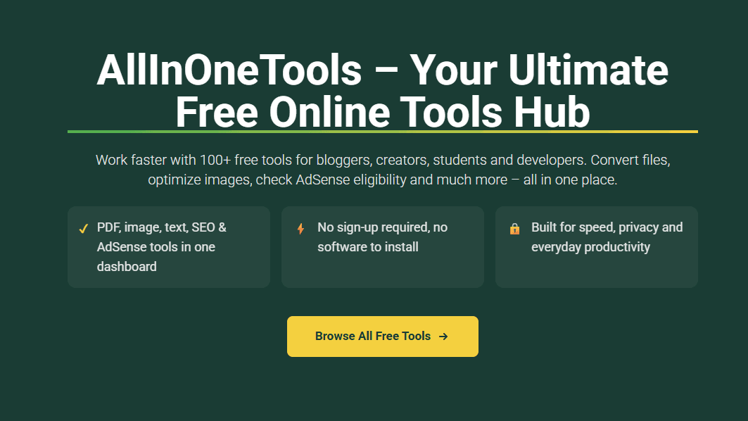 AllInOneTools screenshot 1