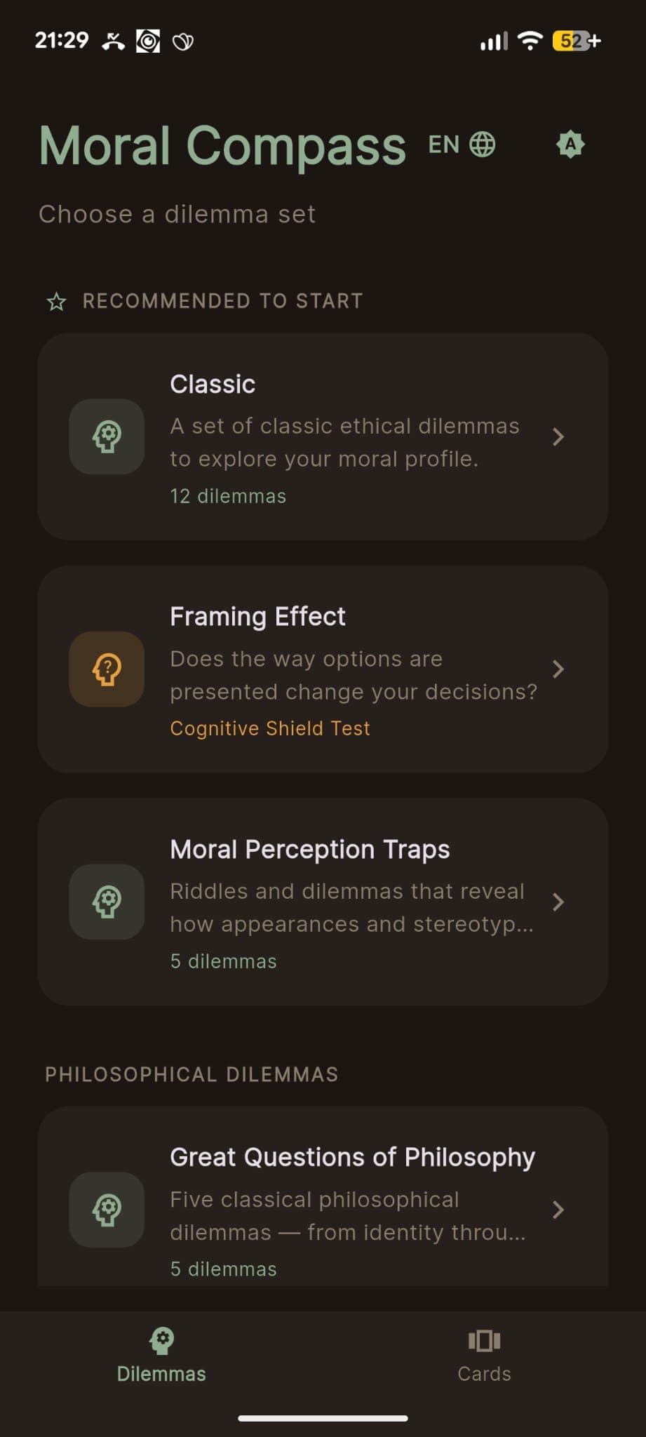 Moral Compass screenshot 1