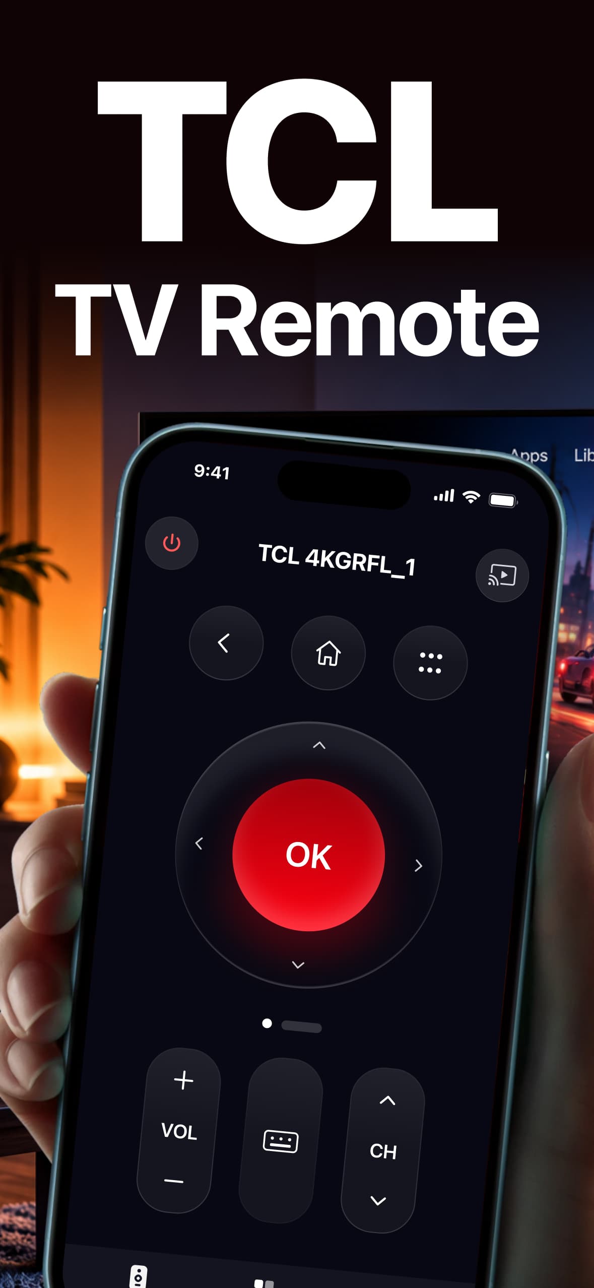 iPhone remote for TCL TVs over Wi-Fi screenshot 1