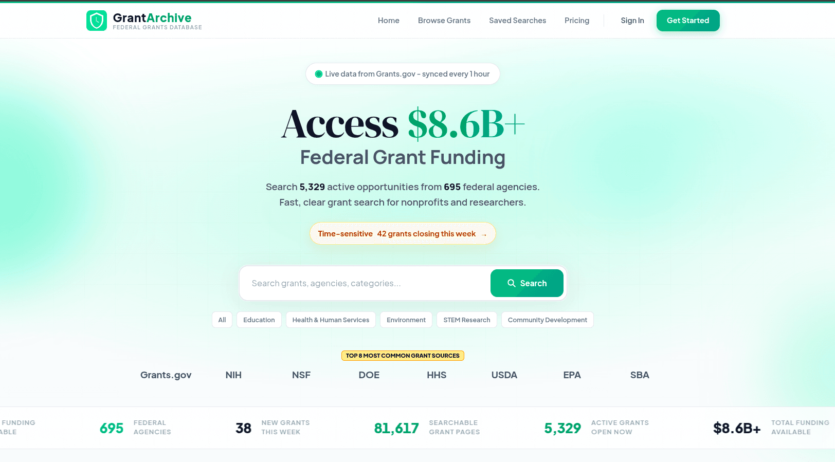 GrantArchive screenshot 1