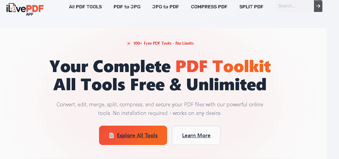 IlovePDFApp screenshot 1