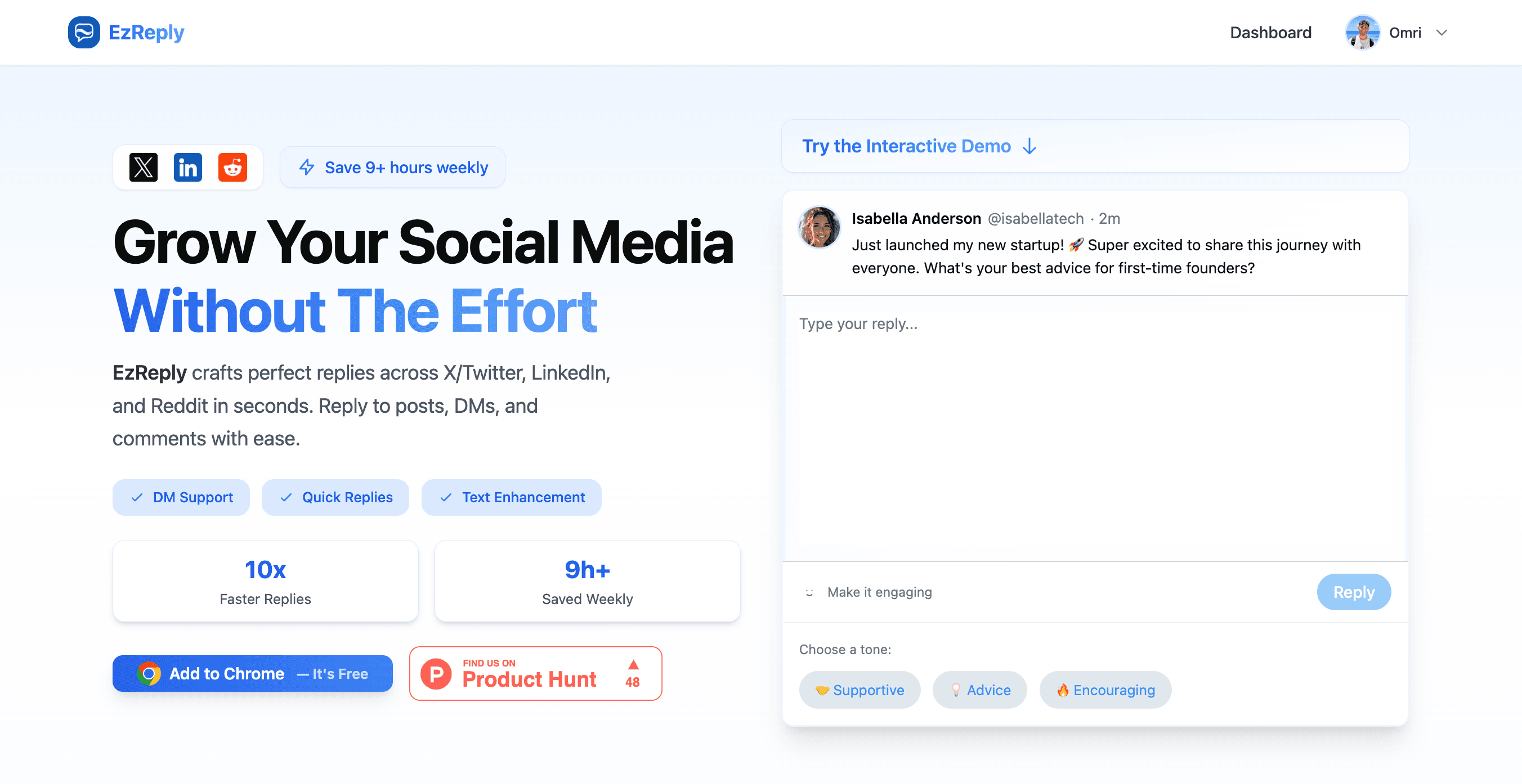 EzReply screenshot 1