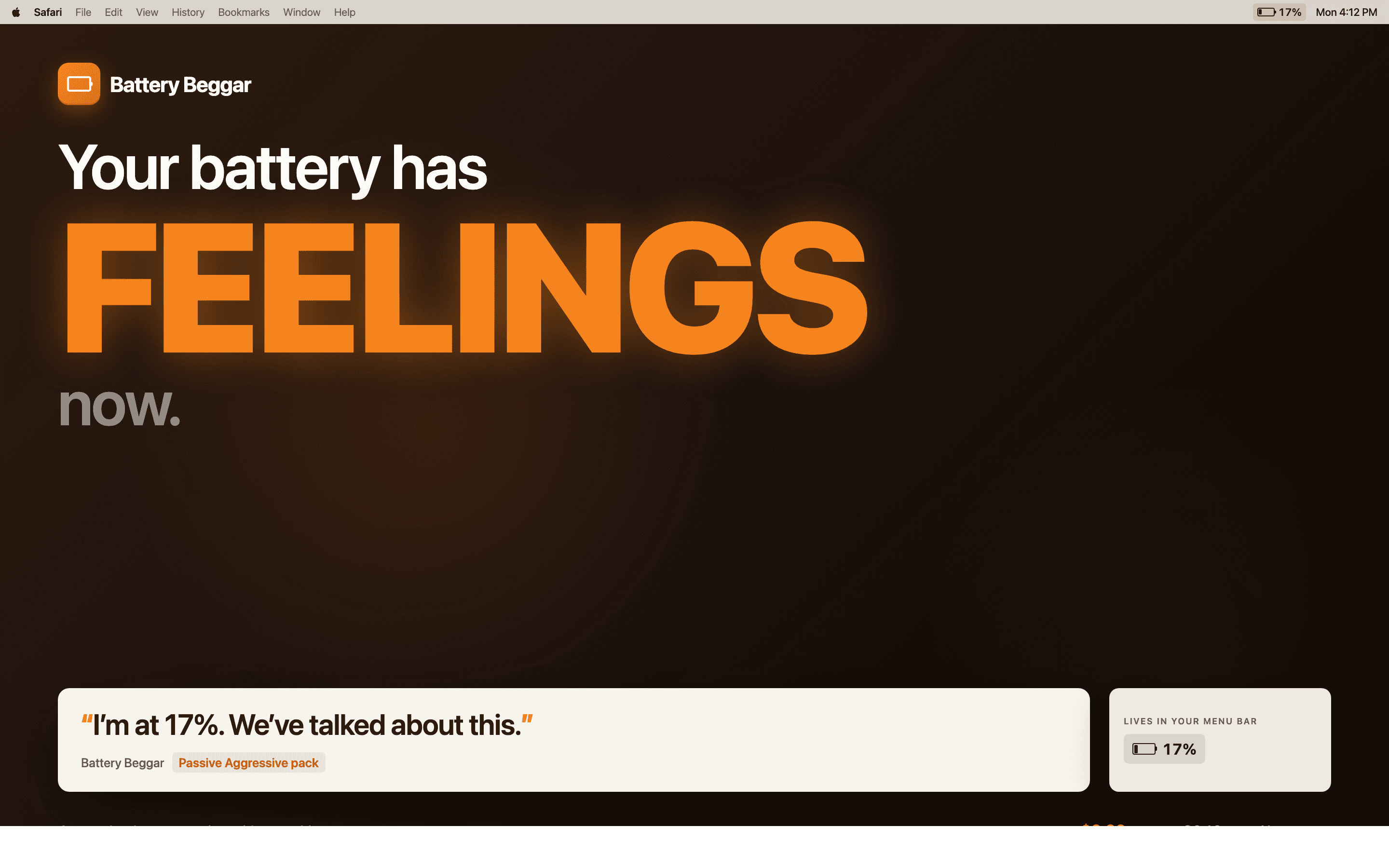 Battery Beggar screenshot 1