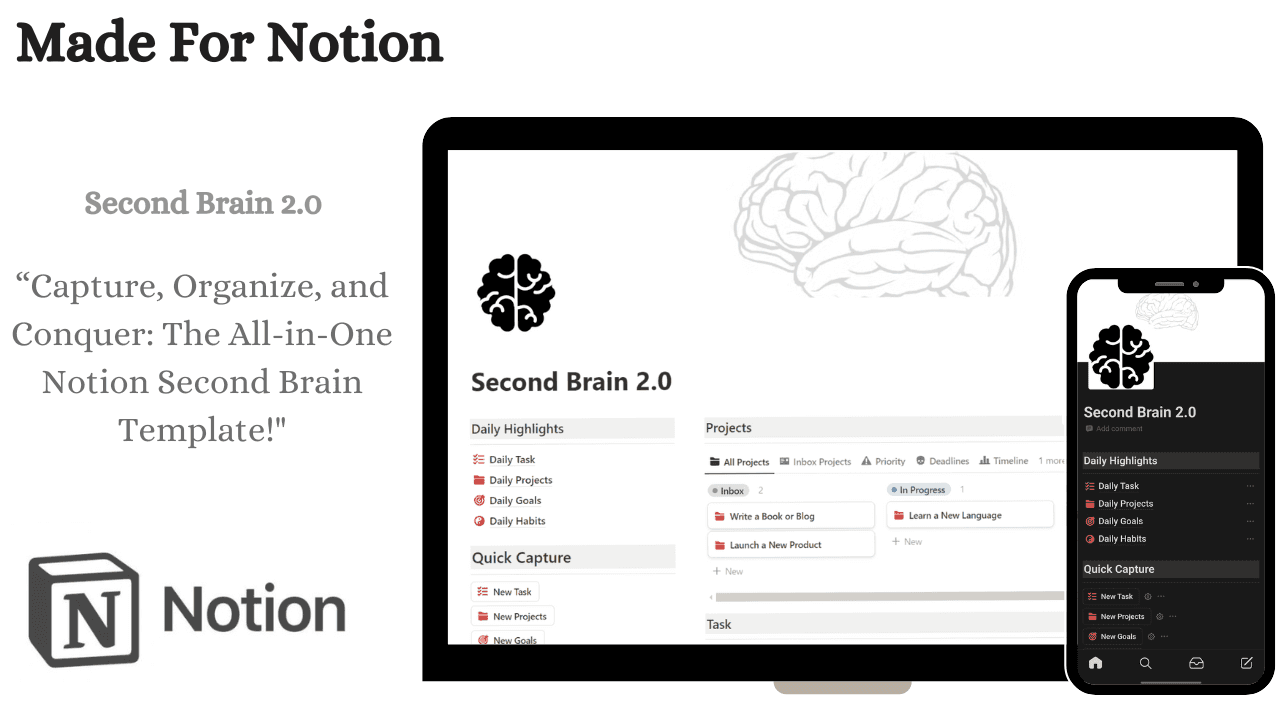 Notion Second Brain 2.0  screenshot 1