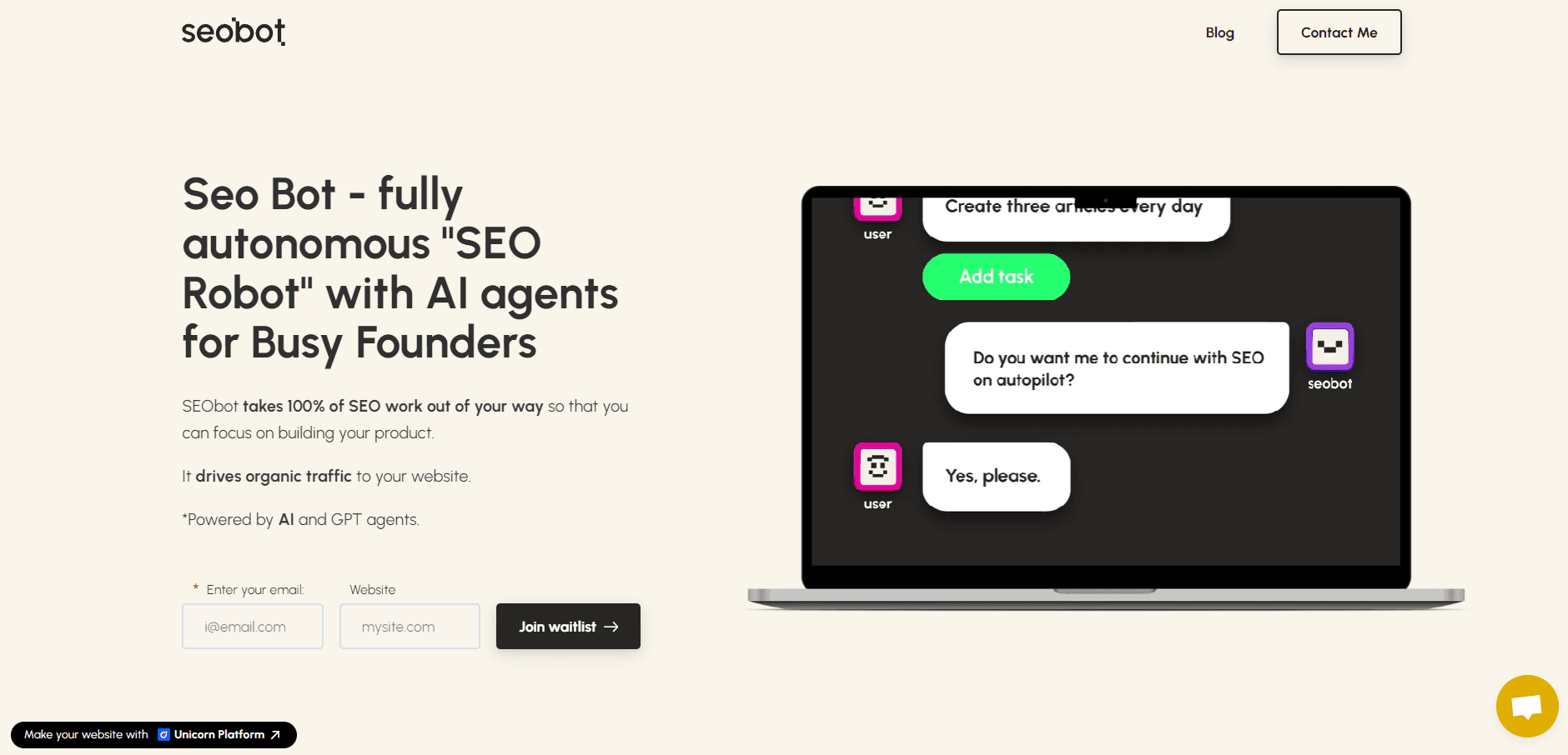 SEObot screenshot 1