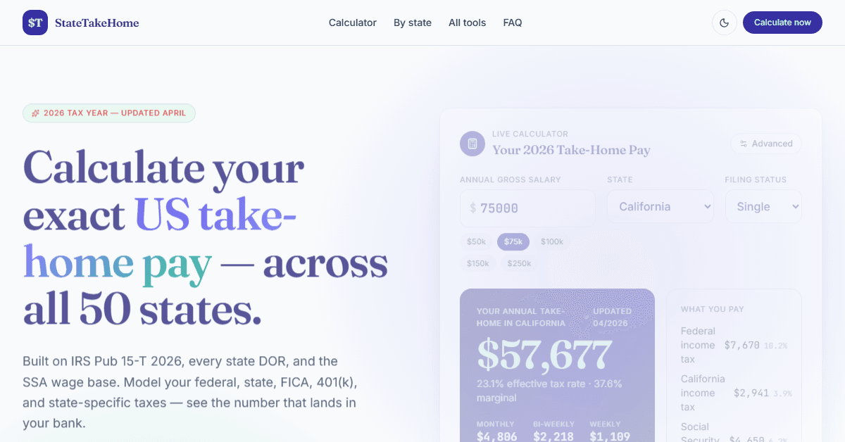 StateTakeHome screenshot 1