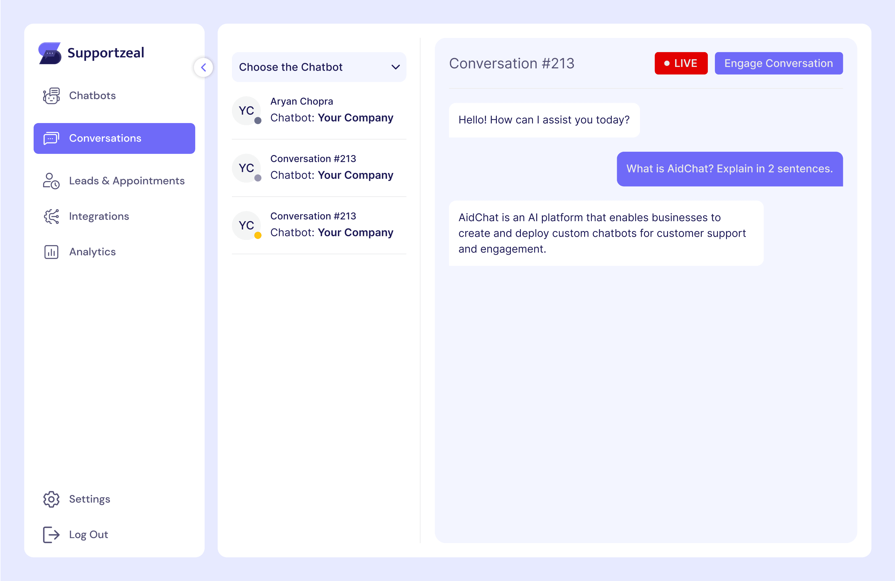 Supportzeal screenshot 1