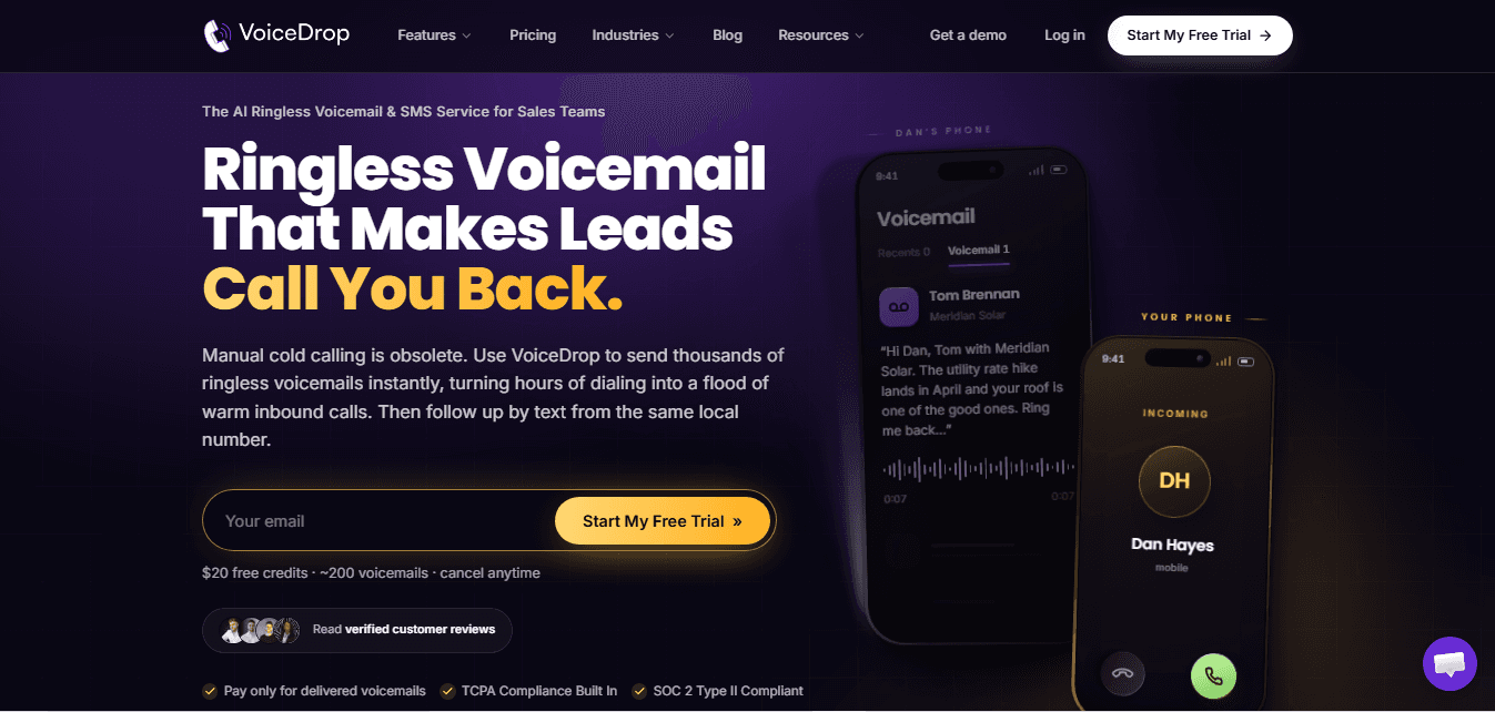 VoiceDrop screenshot 1