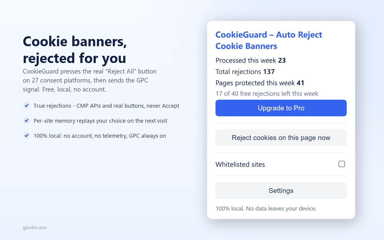 CookieGuard screenshot 1