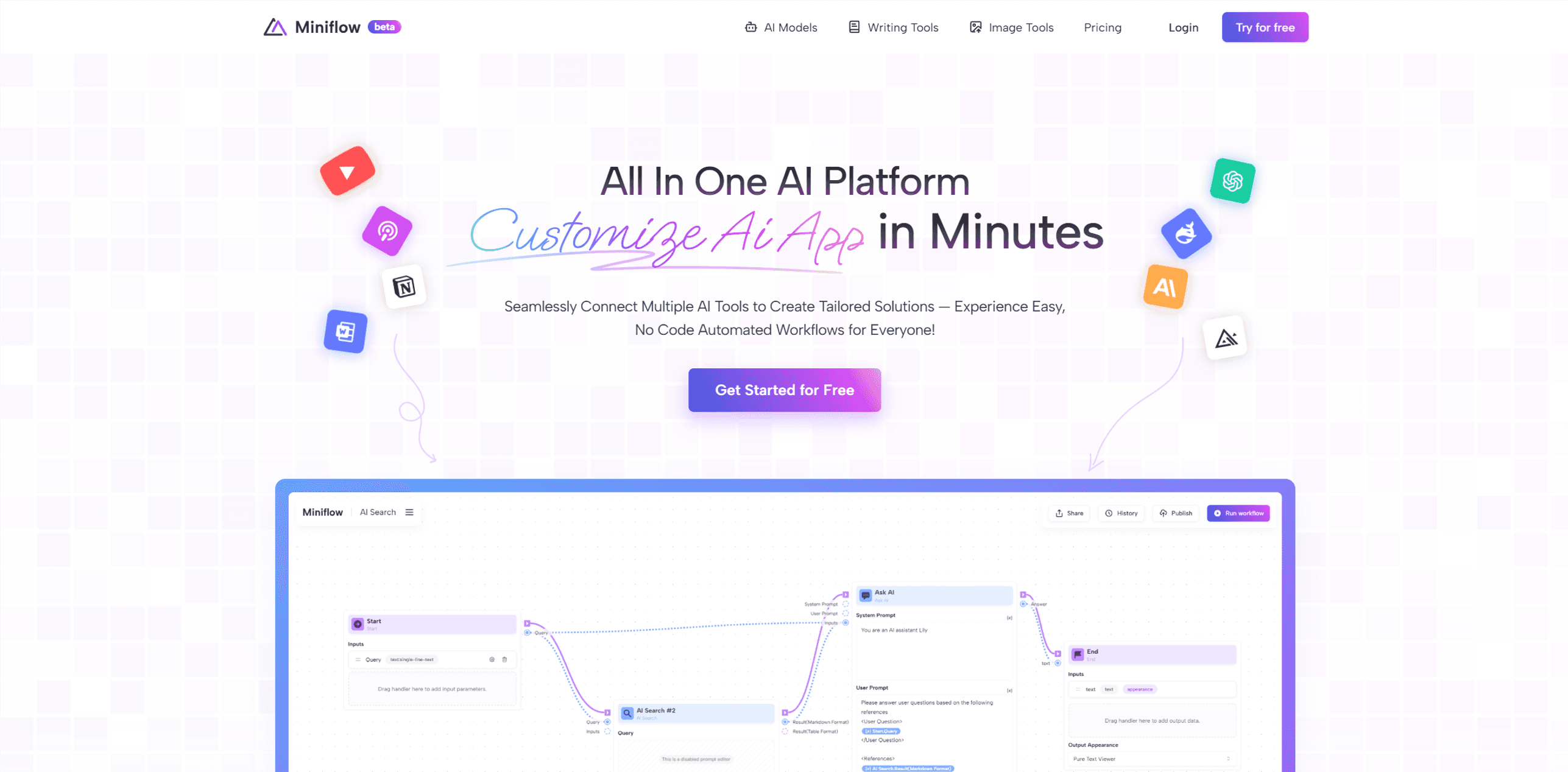 Miniflow AI screenshot 1