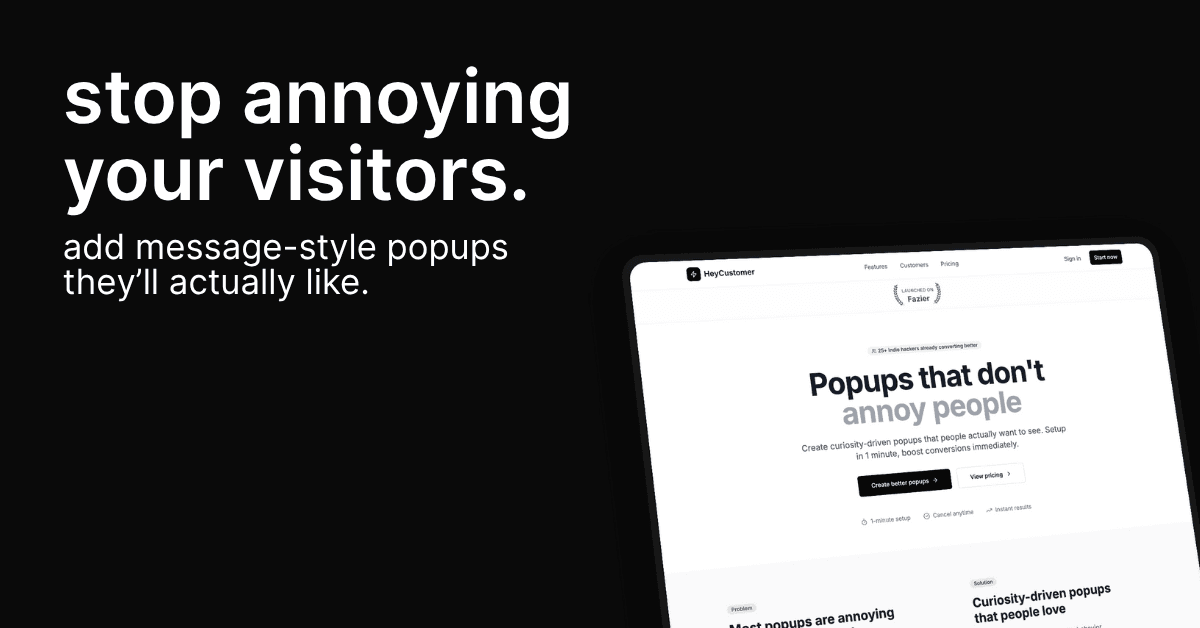 heycustomer.co screenshot 1