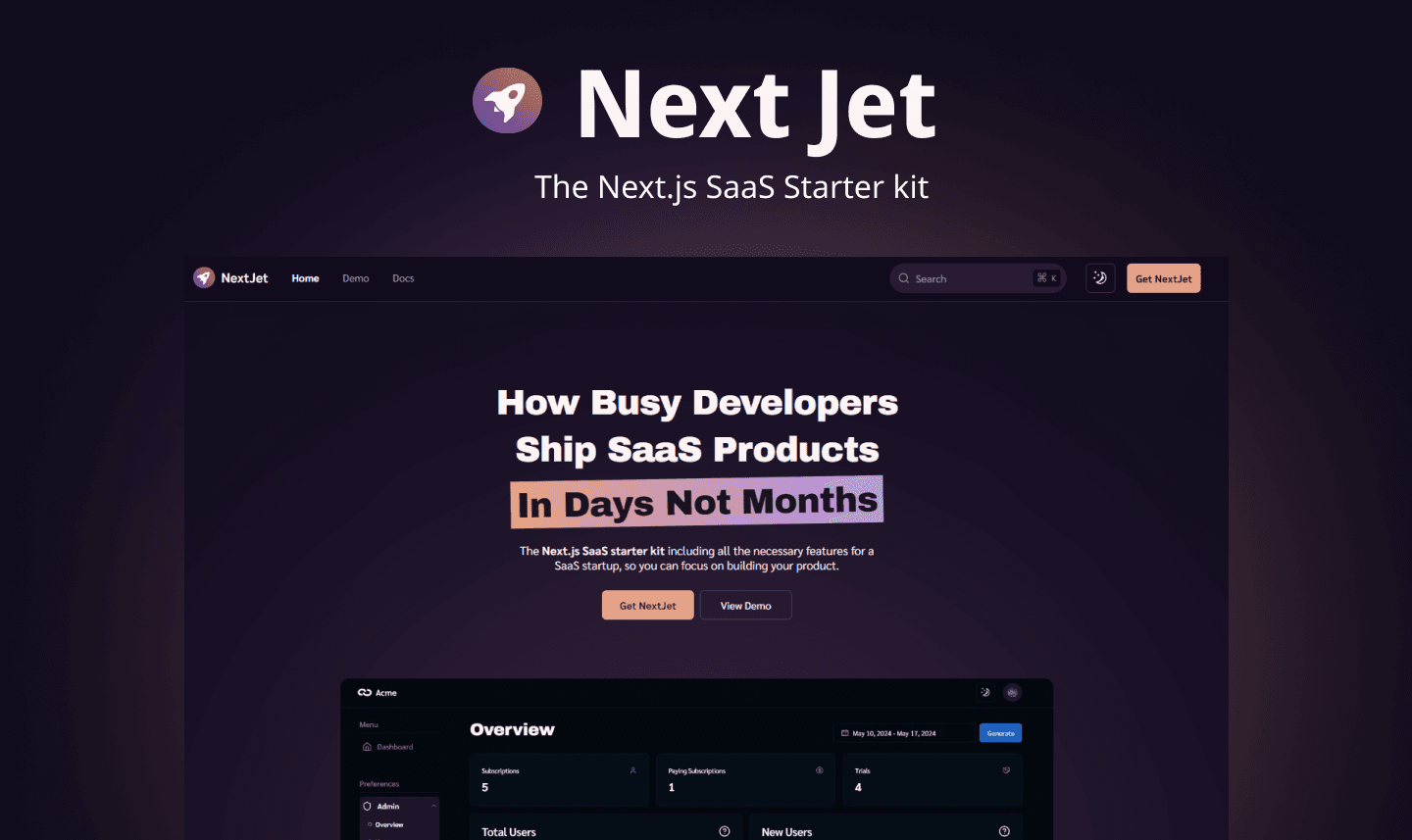 NextJet screenshot 1